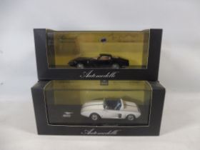 Two boxed Automobilia Dreams Engaged Series models Ford Mustang and 1964 Marcos.