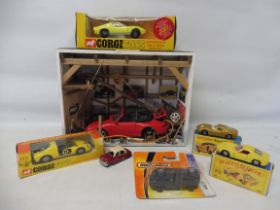 A small quantity of boxed die-cast to include Whizz wheels, and a Lamborghini P400 GT.