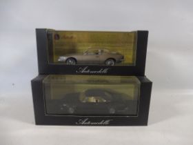 Two boxed Automobilia Dreams Engaged Series models Studebaker Avante and a 1966 Fitch Spirit.