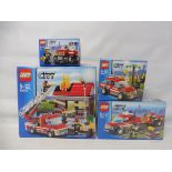 Four boxed Lego City sets, no.'s 60003, 60001, 7942 and 7241, not checked.