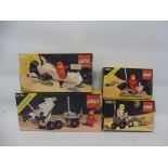 Four boxed Lego space sets, no.'s 6842, 6870, 6821 and 6822, not checked.