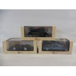 Three boxed Esval Models limited edition models, limited to 500, 1950 Mercury, 1928 Cadillac and