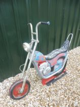 A fairground scooter ride.