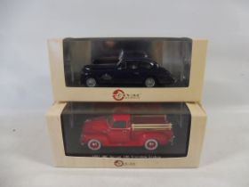 Two boxed Esval Models limited edition models, limited to 500, 1949 Delahaye and a 1951 GMC.