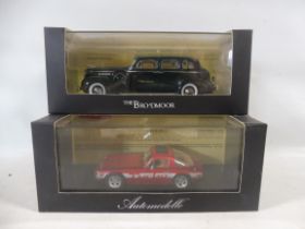 Two boxed Automobilia Dreams Engaged Series models 1977 TVR M-series and one other.