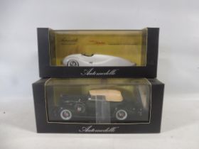 Two boxed Automobilia Dreams Engaged Series models 1948 Norman timbs streamliner and a 1938