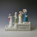 A small quantity of Royal Doulton Kate Greenaway collection Figures, comprising Display Stand,