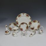 A Royal Albert bone china ‘Old Country Roses’ pattern Tea and Coffee Set, comprising four Coffee