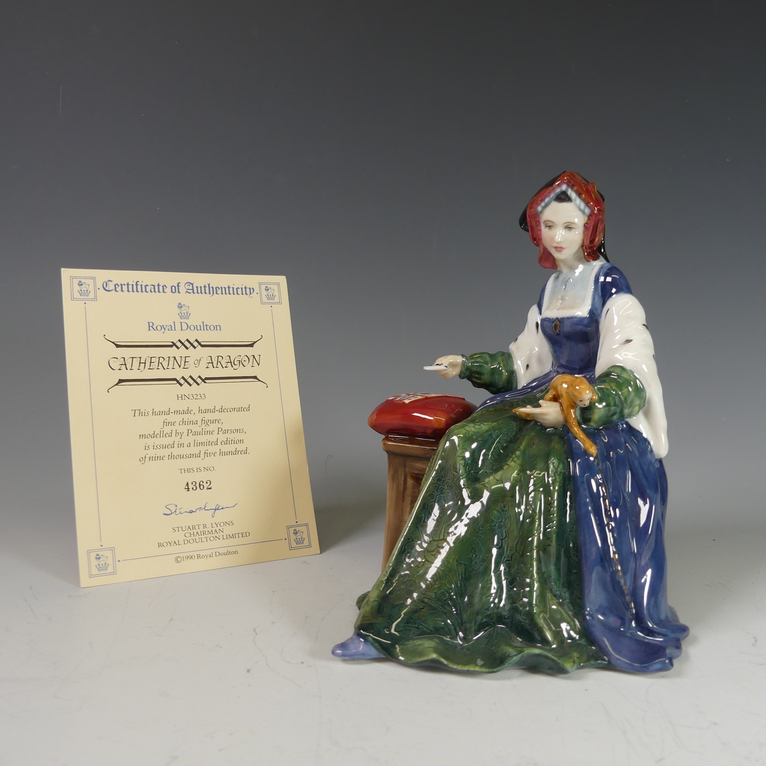 A Royal Doulton limited edition figure of Catherine of Aragon, HN3233, (4362/9500), together with - Image 2 of 9