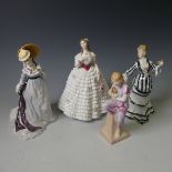 A Royal Doulton limited edition figure of La Loge, (170/7500), together with Lise, HN3474, (72/