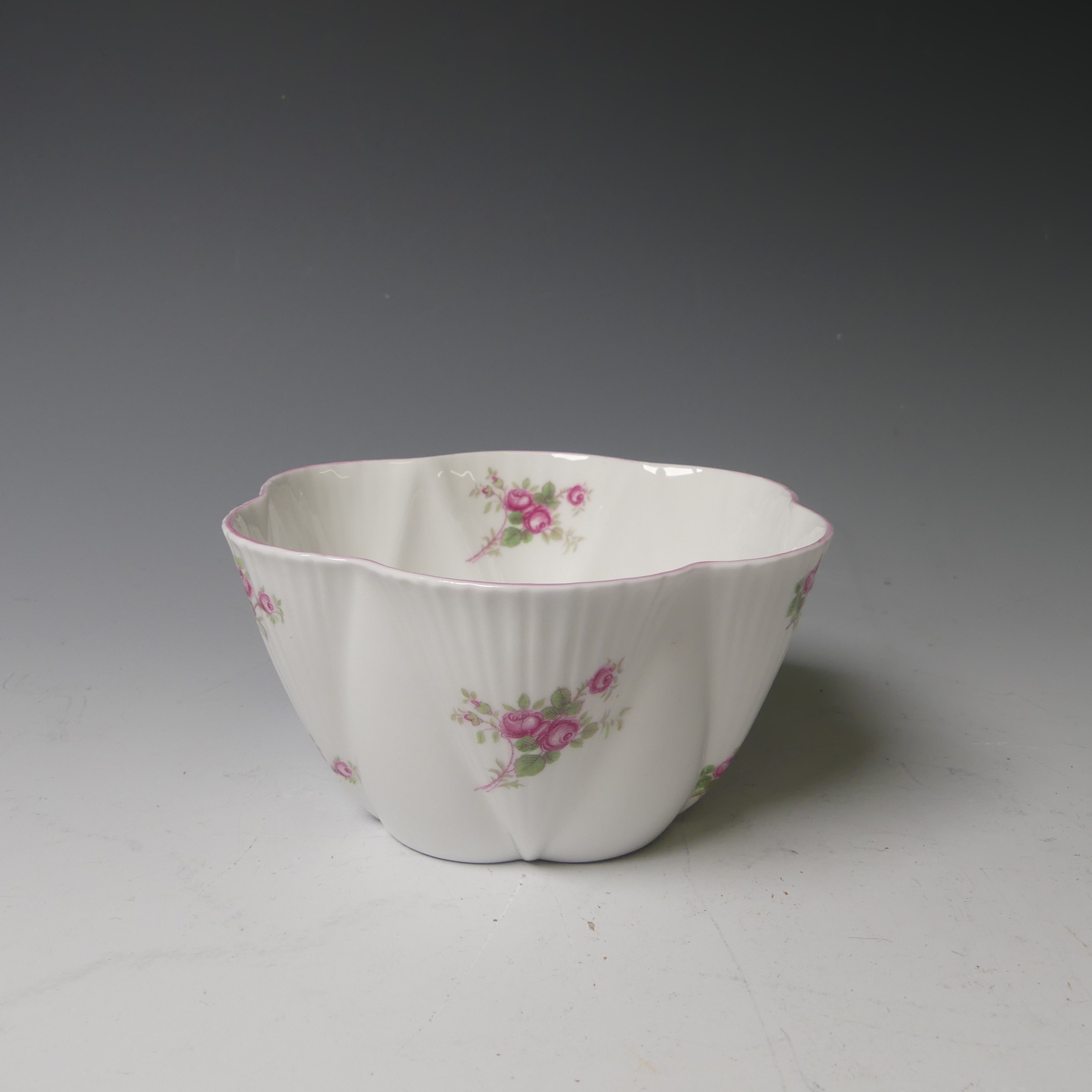 A Shelley 'Bridal Rose' pattern Tea Set, comprising six Cups and Saucers, Tea Plates, one broken, - Image 11 of 16