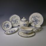 A Royal Worcester porcelain 'Mansfield' pattern 75-piece part tea and dinner service service (75)