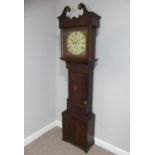 Blagburn, Gateshead, an oak and mahogany banded 8-day longcase clock with two-weight movement