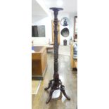 A Victorian mahogany Torchere Plant Stand, H approx 160cm.