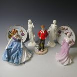 A small quantity of Royal Worcester Figures, to comprise Bea, Daisy, Gay Gordons, Young Welsh Man,