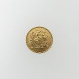 A George V gold Half Sovereign, dated 1915, Sydney mint mark.