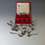A set of six Edwardian silver Coffee Spoons, by Charles Favell & Co., hallmarked Sheffield 1903,