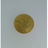 A United States $10 (ten dollar) Gold Coin, dated 1856, with Liberty head and San Francisco mint