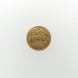 A George V gold Sovereign, dated 1911.