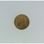 A George V gold Half Sovereign, dated 1912.