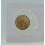 A George V gold Half Sovereign, dated 1914.