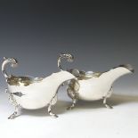 A pair of early Victorian silver Sauce Boats, by Edward, Edward junior, John & William Barnard,