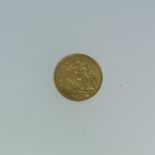 An Edwardian gold Half Sovereign, dated 1907.