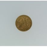 A George V gold Half Sovereign, dated 1912.