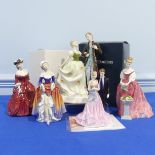 A small quantity of Royal Doulton Ladies, to comprise Young Love HN2735, Phyllis HN3180, Alexandra