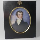 Circle of Alfred Edward Chalon, RA (British, 1780-1860), Portrait Miniature of a Gentleman wearing