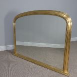 A modern giltwood Overmantle Mirror, H 82.5 cm x W 113.5 cm.