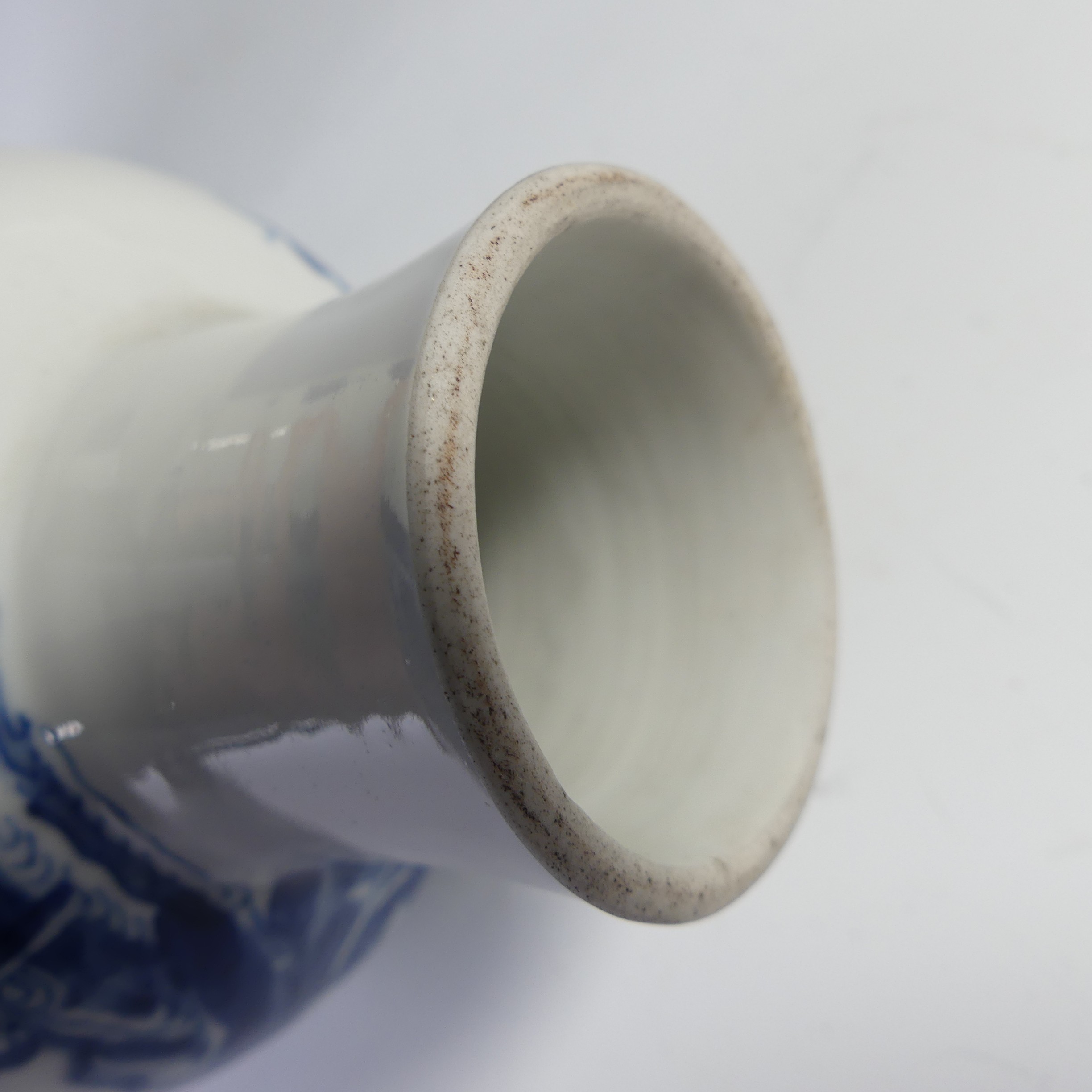 A pair of antique Chinese blue and white Vases, of slim baluster shapes, with underglaze blue - Image 9 of 20