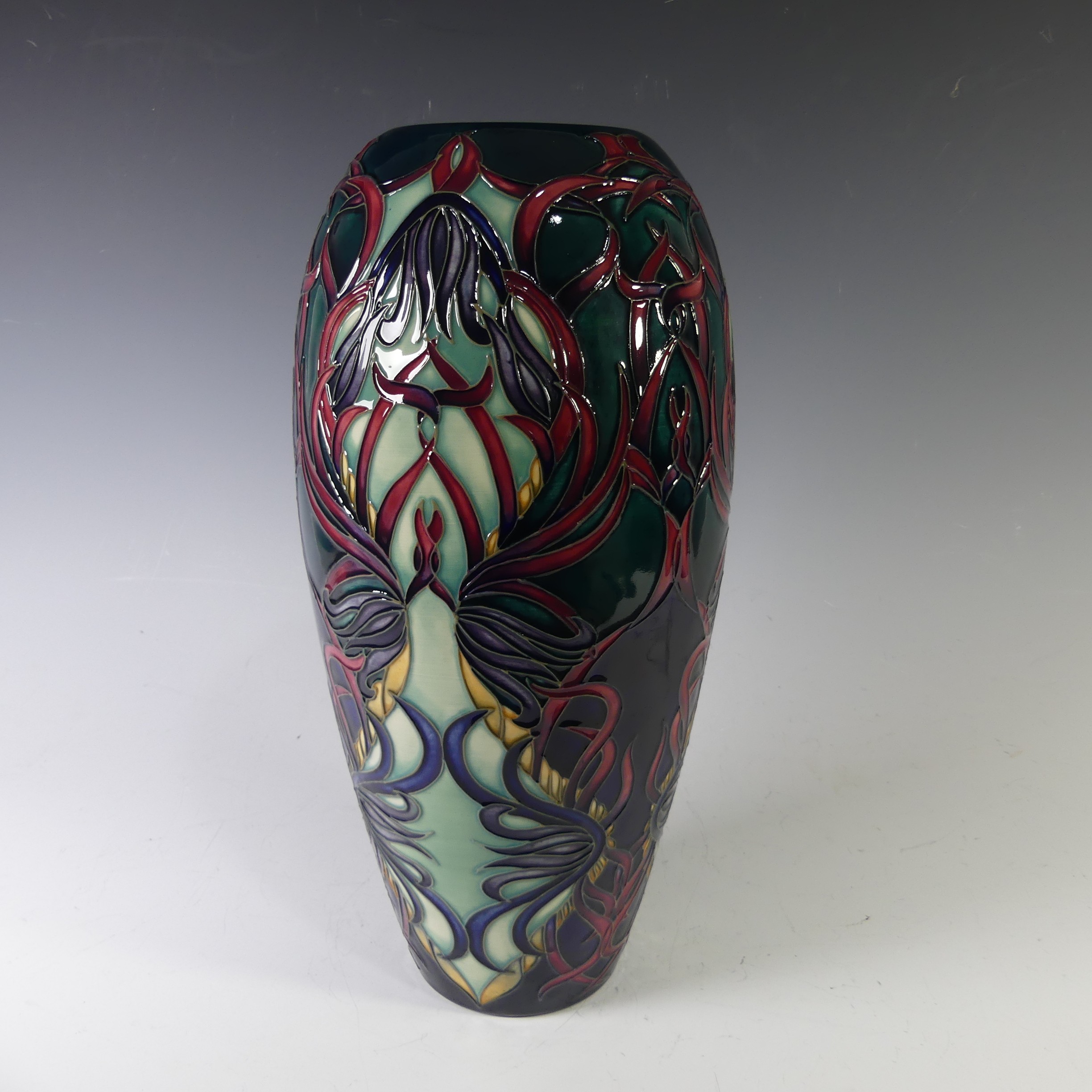 A Moorcroft limited edition 'Maypole' Vase, by Wendy Mason, circa 1997, of ovoid form, no. 17/150,