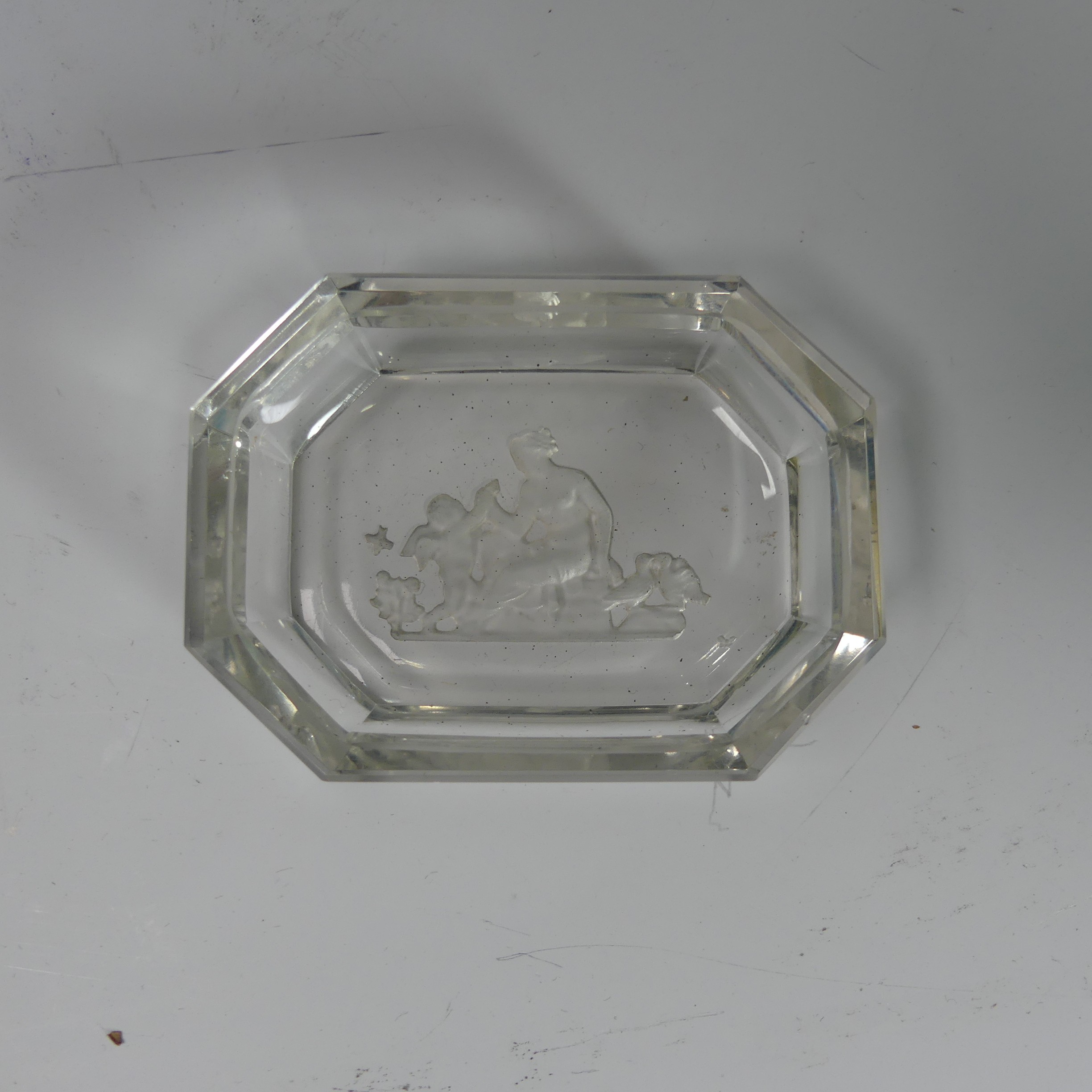 A Lalique frosted glass figure of a Nude with Goat, with stamped mark to base, H 12cm, together with - Bild 6 aus 19