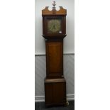 Ralph Sayers, Lindfield, an oak 30-hour longcase clock with single-weight movement striking on a