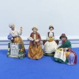 A small quantity of Royal Doulton character Figures, comprising Teatime, HN2255, Thank You,