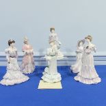 A quantity of Coalport limited edition Figures, comprising Beatrice at the Garden Party, Eugenie