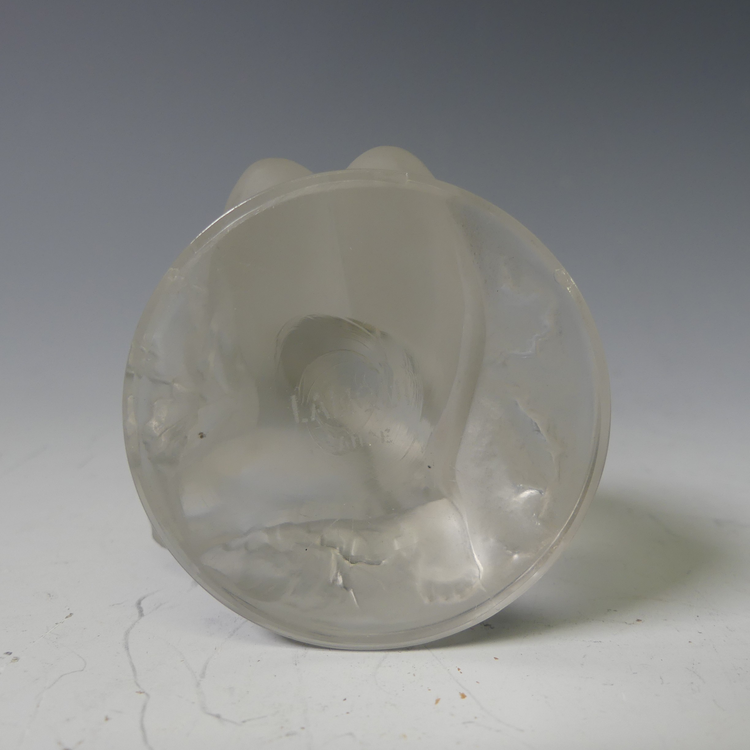 A Lalique frosted glass figure of a Nude with Goat, with stamped mark to base, H 12cm, together with - Bild 3 aus 19