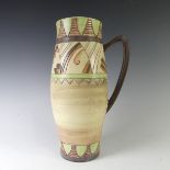 A Mabel Leigh period Shorter & Sons 'Kwimara' pattern Jug, decorated in the Art Deco style with