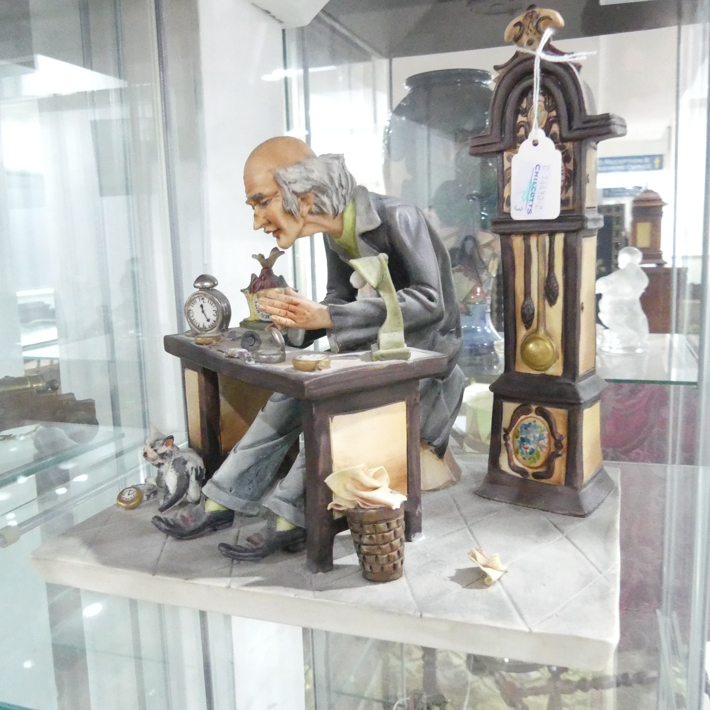 A 'Leonardo Da Vinci' Capodimonte figure, together with Capodimonte 'Seated Clock Maker' and ' - Bild 17 aus 19