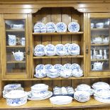 An extensive Royal Worcester 'Rhapsody' pattern part Dinner, Tea and Coffee Service, comprising