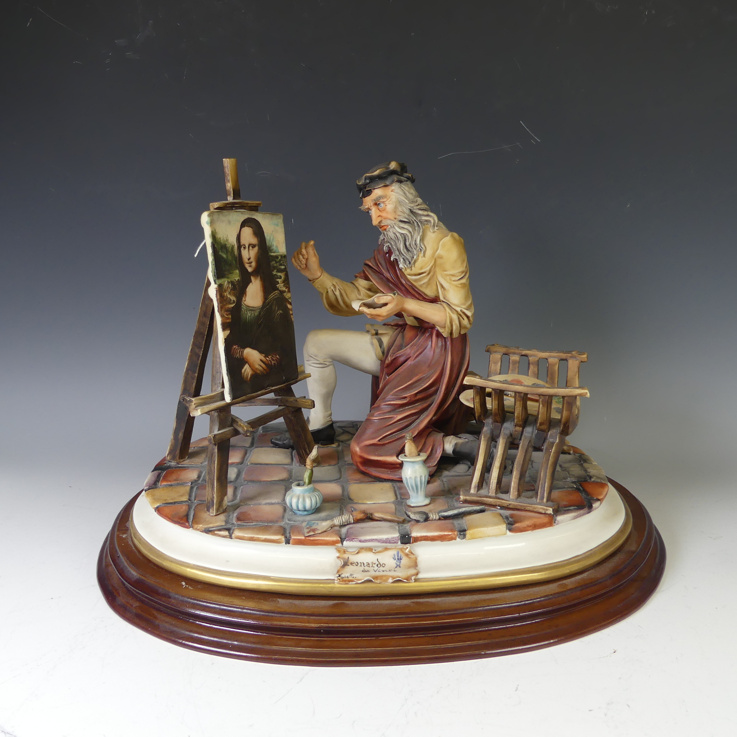 A 'Leonardo Da Vinci' Capodimonte figure, together with Capodimonte 'Seated Clock Maker' and ' - Bild 2 aus 19