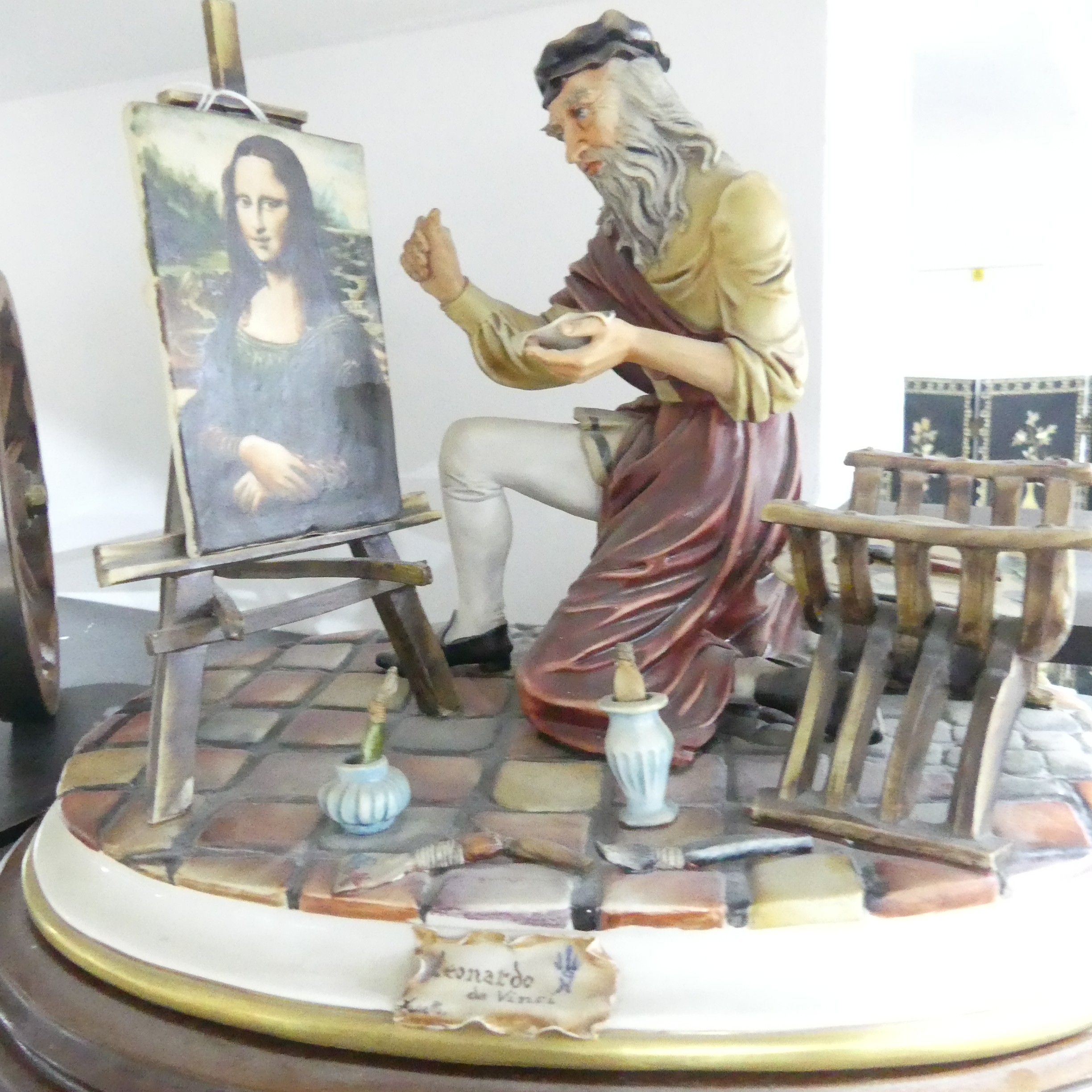 A 'Leonardo Da Vinci' Capodimonte figure, together with Capodimonte 'Seated Clock Maker' and ' - Bild 16 aus 19