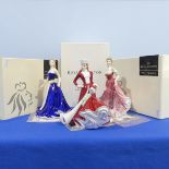 A quantity of Royal Doulton Pretty Ladies Figures, to comprise Stephanie HN4907, Olivia HN5114 and