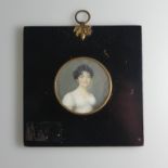 Attributed to Andre Leon Mansion, (French School, circa 1785-1834), Portrait Miniature of a Lady