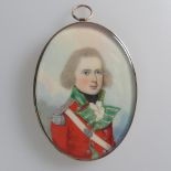 Frederick Buck (Irish, 1771-1840), Portrait Miniature of a young Officer of the 55th Regiment of