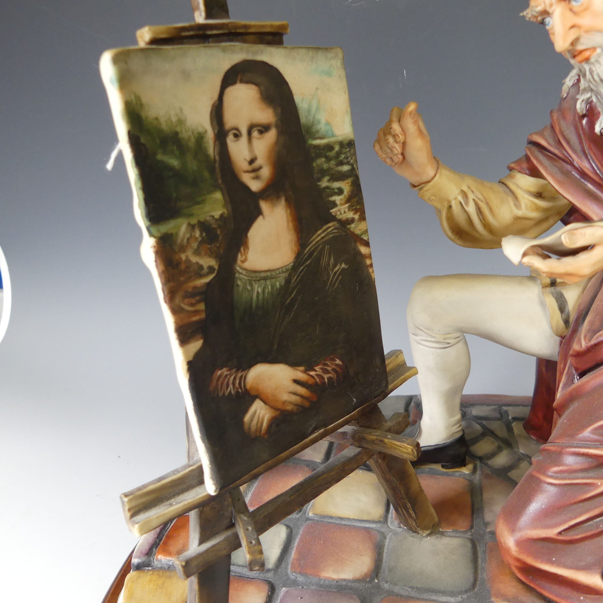 A 'Leonardo Da Vinci' Capodimonte figure, together with Capodimonte 'Seated Clock Maker' and ' - Bild 4 aus 19