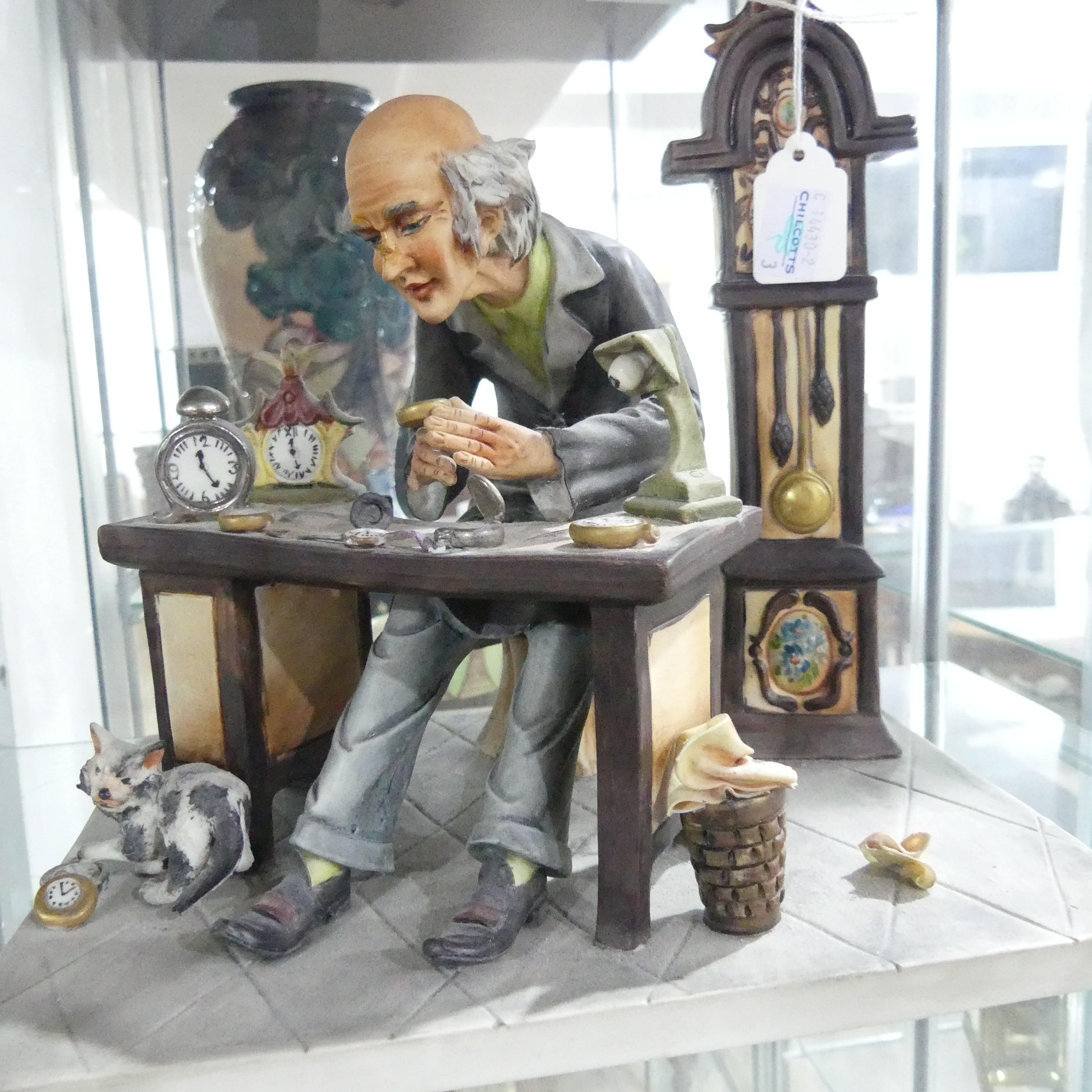 A 'Leonardo Da Vinci' Capodimonte figure, together with Capodimonte 'Seated Clock Maker' and ' - Bild 18 aus 19