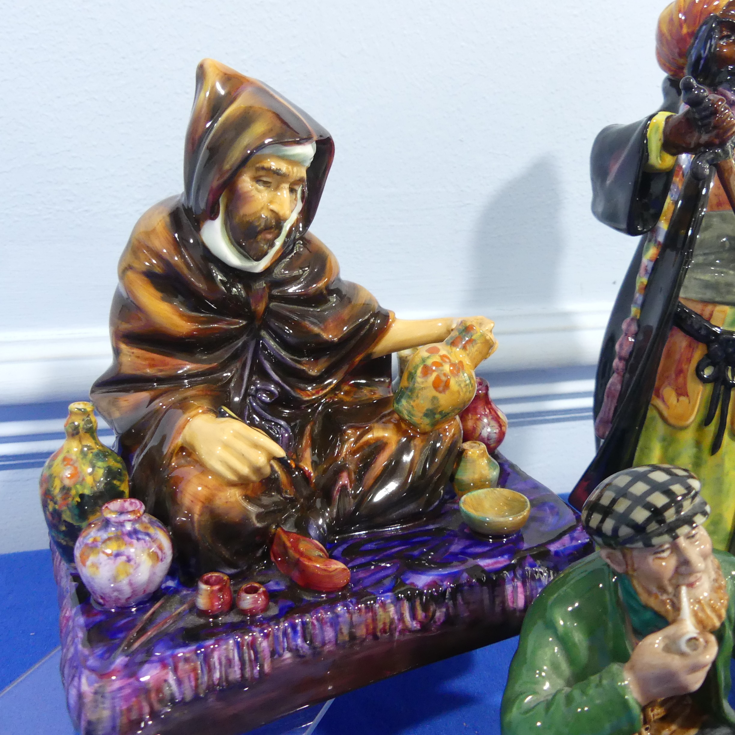 A small quantity of Royal Doulton character Figures, comprising Potter, HN1493, The Wayfarer, - Image 3 of 6