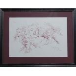 Marilyn Monroe interest; a signed limited edition print, 453/850, by Gordon King, 38cm x 55cm, and a